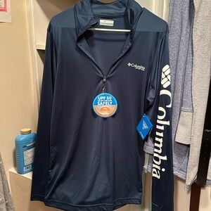 Columbia mens half zip omni shade light pullover